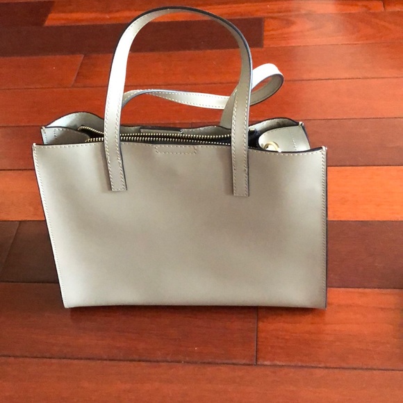 Beautiful mini tote, pale grey - Picture 2 of 3